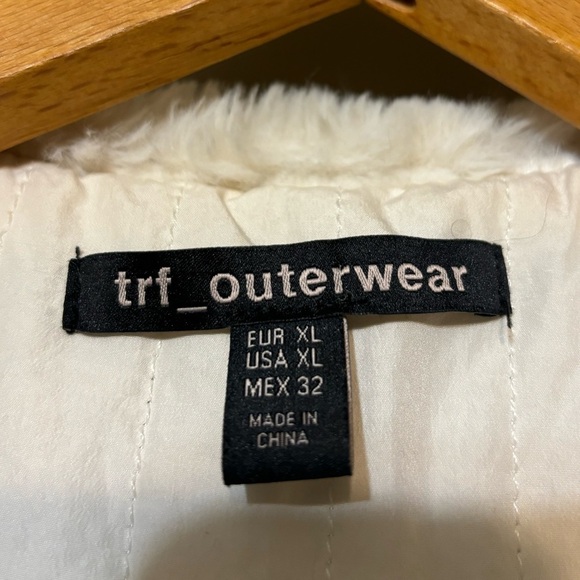 ZARA Wool Blend Hooded Sherpa Detail Coat - Picture 4 of 9